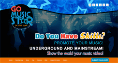 Desktop Screenshot of gomusicstar.com