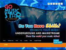 Tablet Screenshot of gomusicstar.com